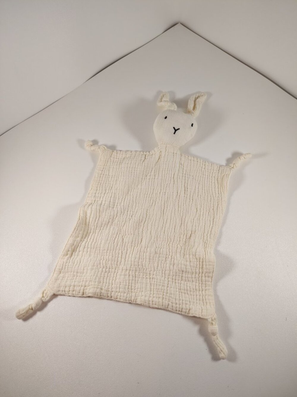 Anko CREAM Muslin Bunny Rabbit Comforter Plush Baby Cuddle Toy Sleep Play Lovey